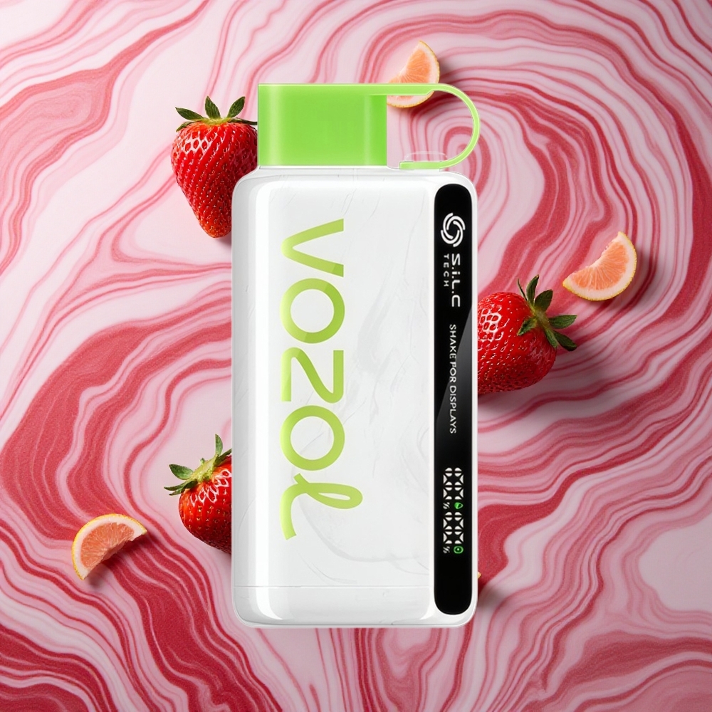 VOZOL STAR 9000/12000 Zemenu Arbūzu Latvija vape ar 30% ātrāku uzlādi un 650mAh bateriju