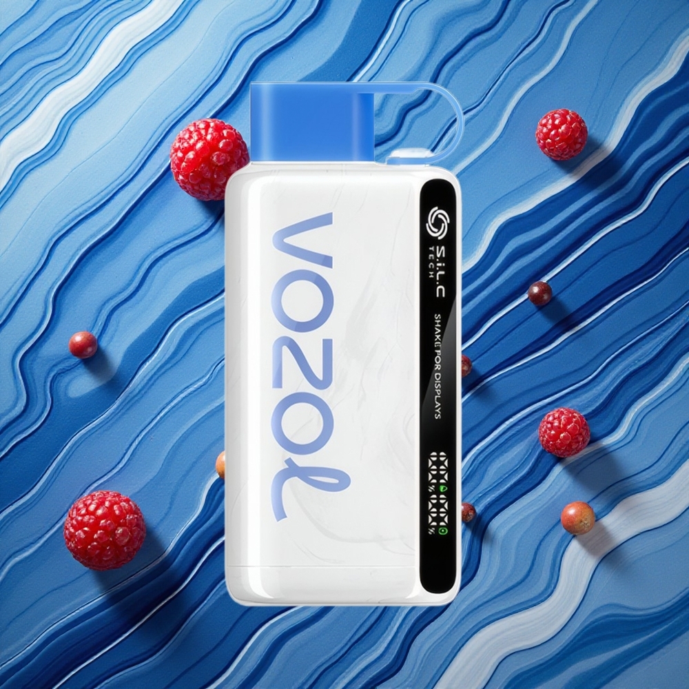 VOZOL STAR 9000/12000 Zilā Aveņu Ledus 30% ātrāka uzlāde 650mAh Latvija vape
