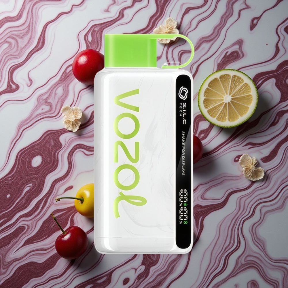 VOZOL STAR 9000/12000 Ķiršu Laima ar 30% ātrāku uzlādi un 650mAh bateriju Latvija vape