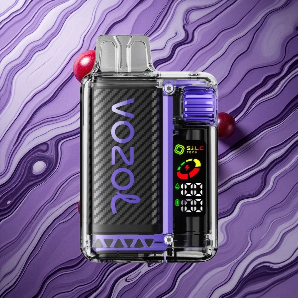 VOZOL Vista 20000 Puffs S.i.L.C Tech Dual Mesh Coil Vīnoga Ledus Latvija vape