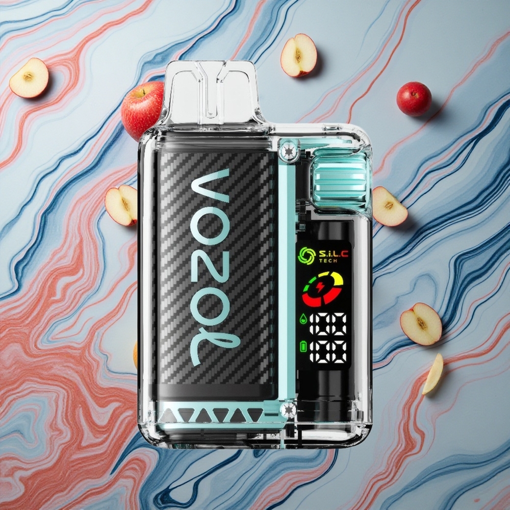VOZOL Vista 20000 Puffs Skābā ābolu ledus 650mAh OLED Latvija vape