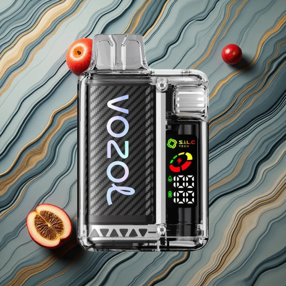 VOZOL Vista 20000 Puffs Vanilā krēms Tabaka 650mAh OLED Latvija vape