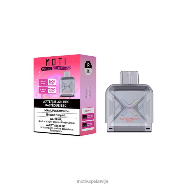 MOTI Go Pro vienreizējās lietošanas pāksts 628D092 MOTI vape riga arbūzu burbulis