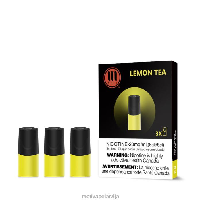 MOTI klasiskās pākstis 628D0101 MOTI vape latvija citronu tēja