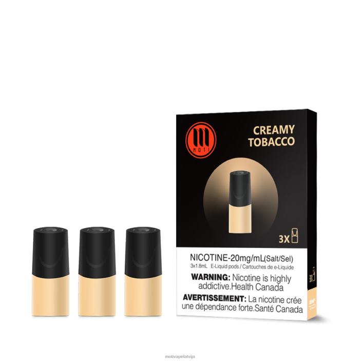 MOTI klasiskās pākstis 628D0106 MOTI vape review krēmveida tabaka