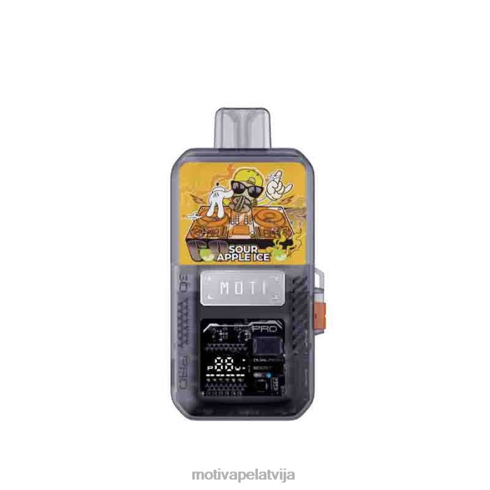 MOTI Go Pro vienreizējās lietošanas pods+ierīce 628D077 MOTI vape near me skābo ābolu ledus
