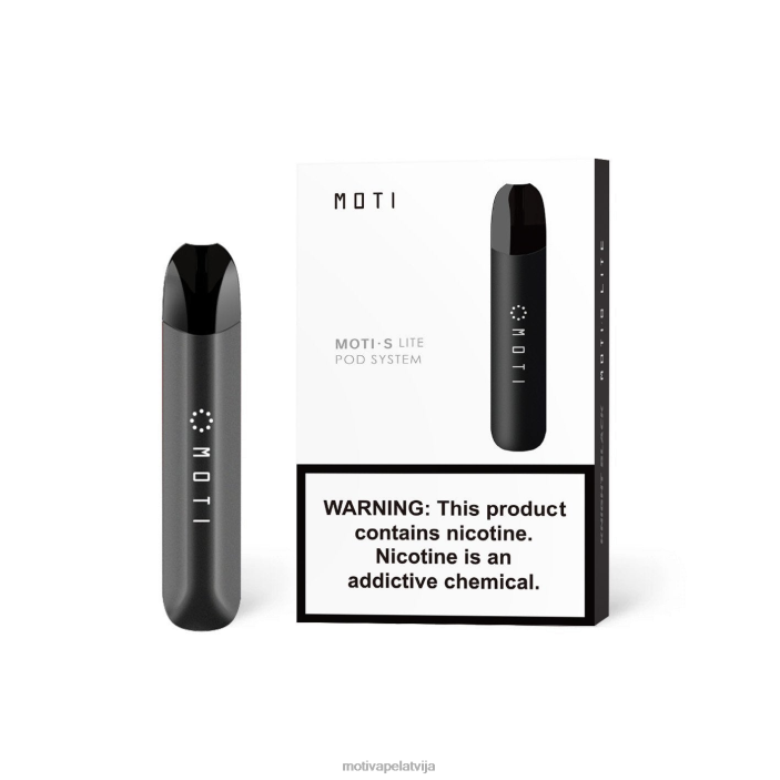 MOTI S Lite premium ierīce 628D0111 MOTI vape latvija bruņinieks melnais