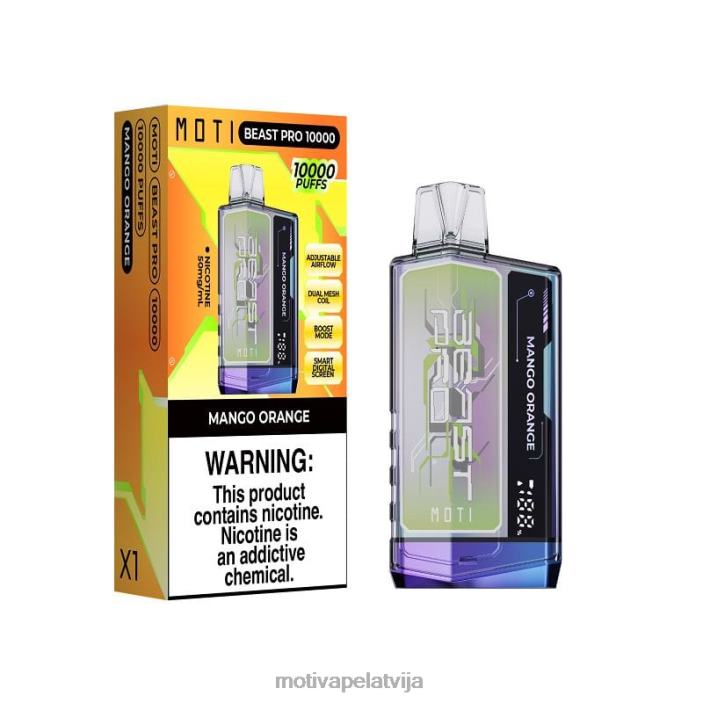 MOTI Beast Pro vienreizējās lietošanas vape (5%, 10000 uzpūtienu) 628D040 MOTI vape kit latvija zils razz ledus