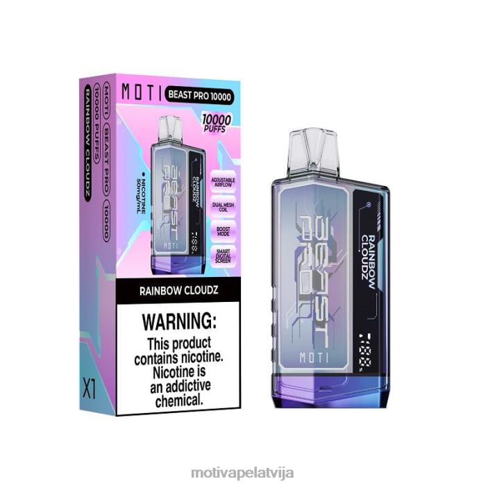 MOTI Beast Pro vienreizējās lietošanas vape (5%, 10000 uzpūtienu) 628D042 MOTI vape riga kolas putojošs