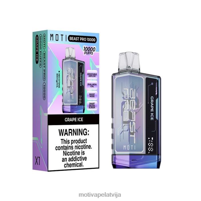 MOTI Beast Pro vienreizējās lietošanas vape (5%, 10000 uzpūtienu) 628D042 MOTI vape riga kolas putojošs