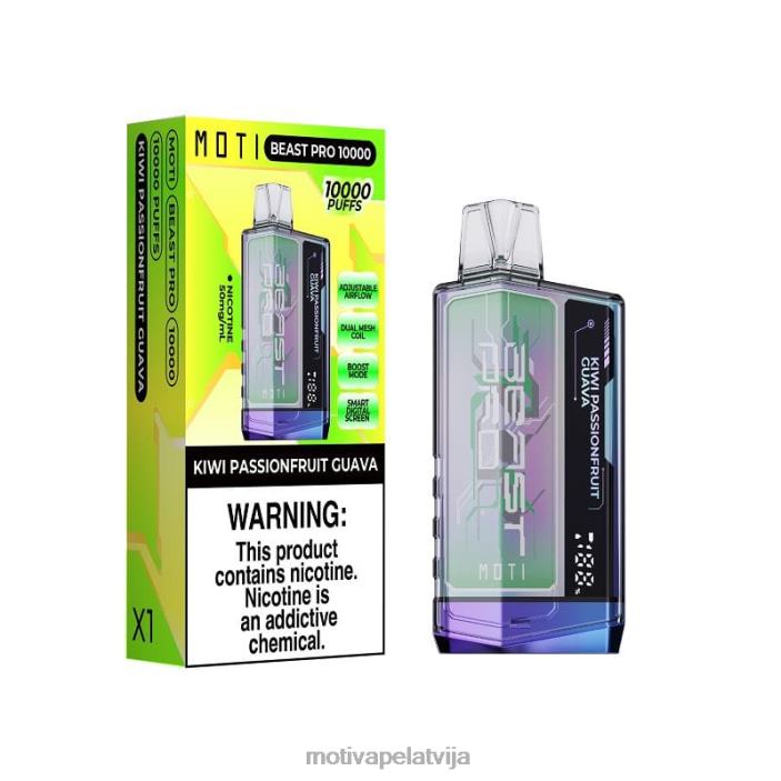 MOTI Beast Pro vienreizējās lietošanas vape (5%, 10000 uzpūtienu) 628D042 MOTI vape riga kolas putojošs
