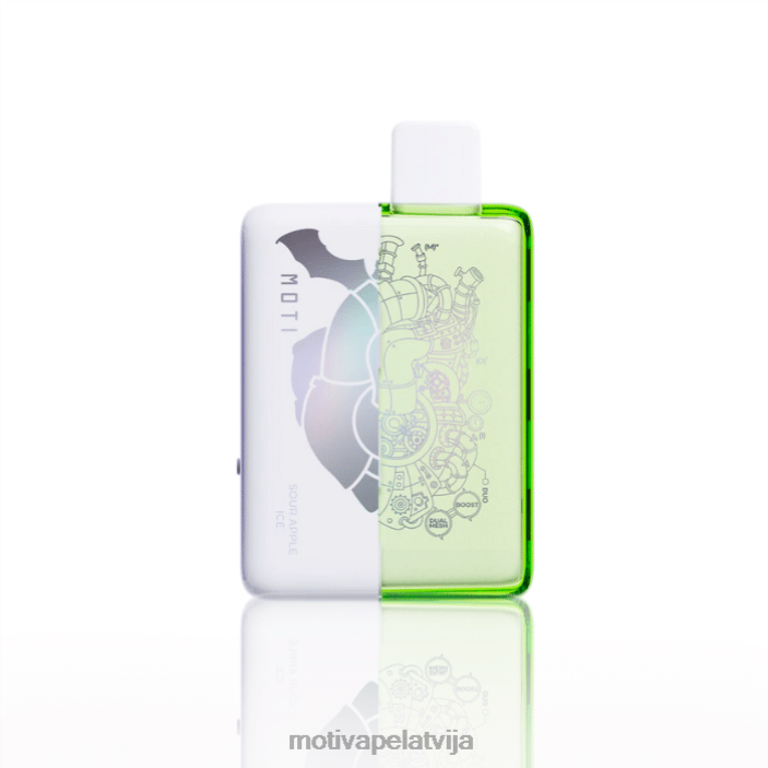 MOTI Duo 9000 vienreizējās lietošanas vape (5%, 9000 uzpūtienu) 628D065 MOTI vape pods skābo ābolu ledus