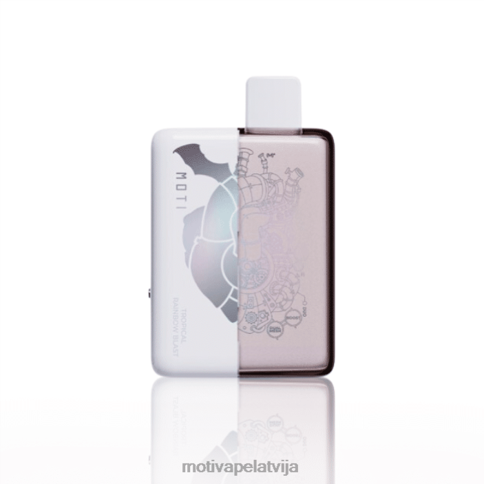 MOTI Duo 9000 vienreizējās lietošanas vape (5%, 9000 uzpūtienu) 628D072 MOTI vape riga tropu varavīksnes sprādziens