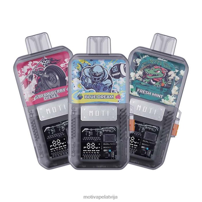 MOTI Go Pro vienreizējās lietošanas tvaiki (5%, 12000 uzpūtienu) 628D014 MOTI vape price melleņu lente
