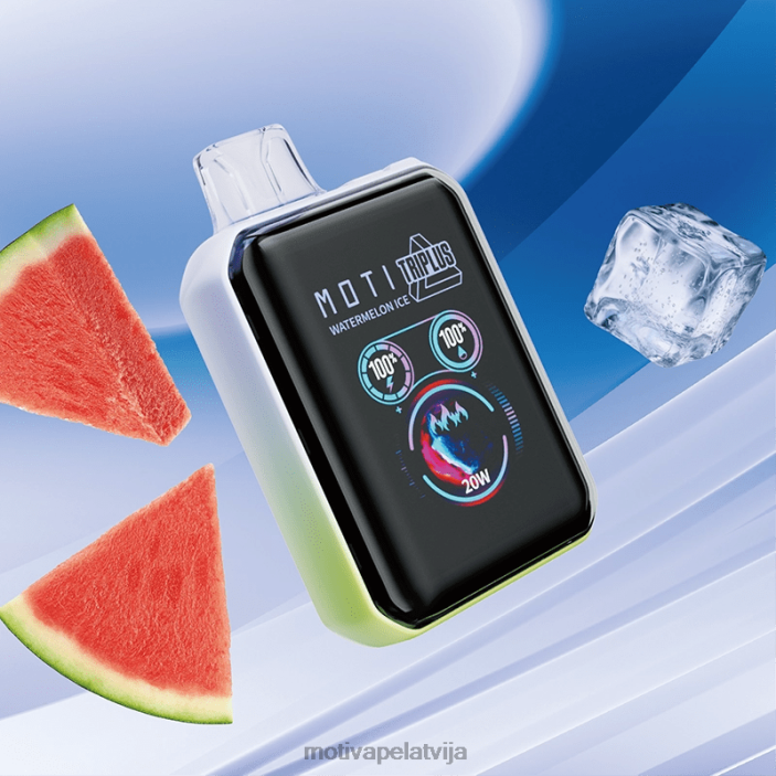 MOTI Triplus 20 000 vienreizējās lietošanas tvaiku (5%, 20 000 uzpūtienu) 628D010 MOTI vape kit latvija arbūzu ledus