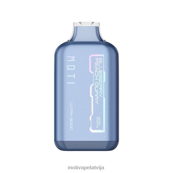 MOTI Ultra vienreizējās lietošanas vape (5%, 6000 uzpūtienu) 628D028 MOTI vape disposable latvija melleņu persiku gumijas